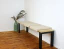 Lycce Klemmkissen Bankauflage Beige Kunstleder Bild 2