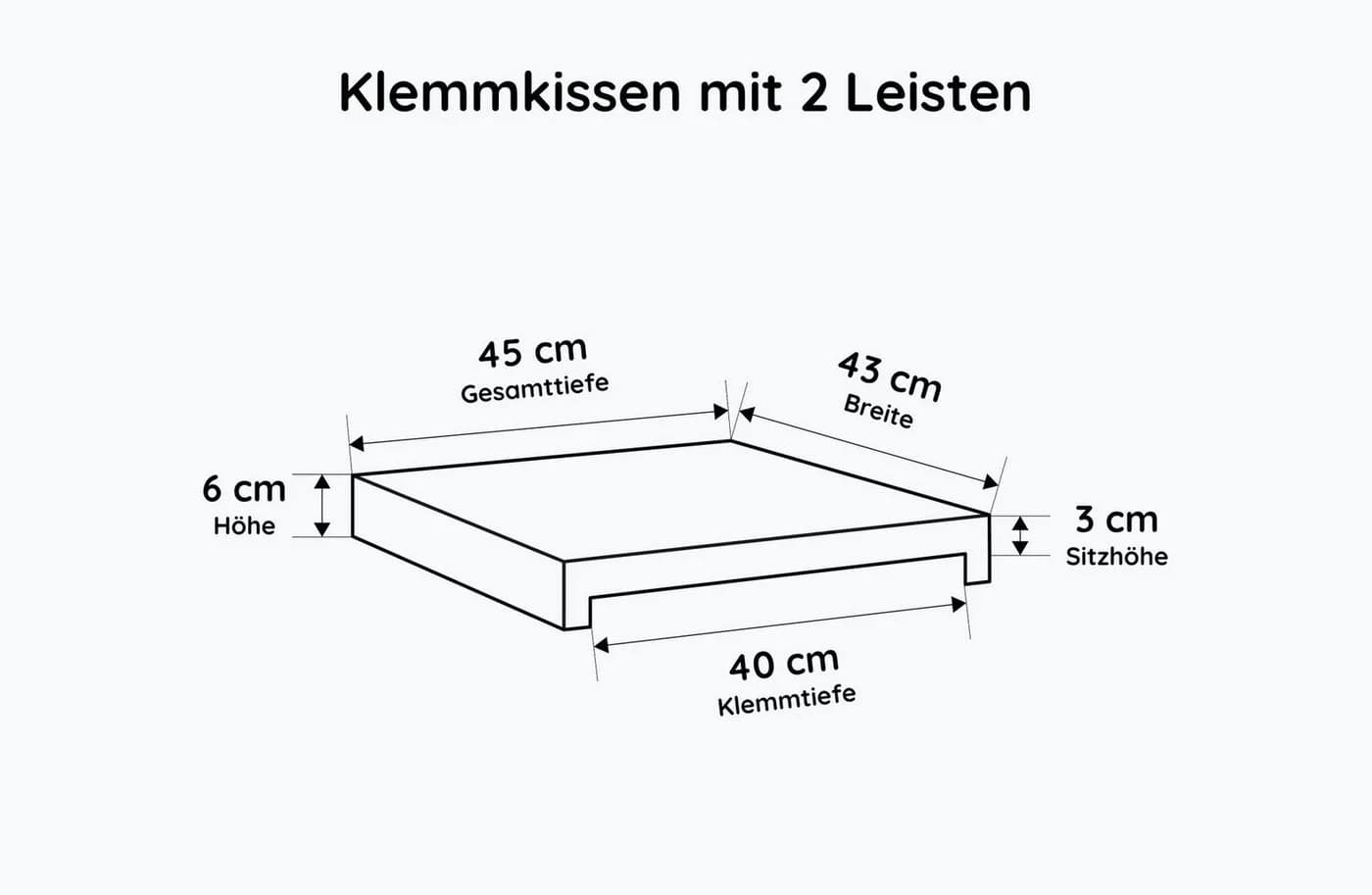 Lycce Klemmkissen Bankauflage Beige Kunstleder - Bild 3