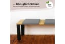 Lycce Klemmkissen Bankauflage Kunstleder 35cm Klemmtiefe Bild 5