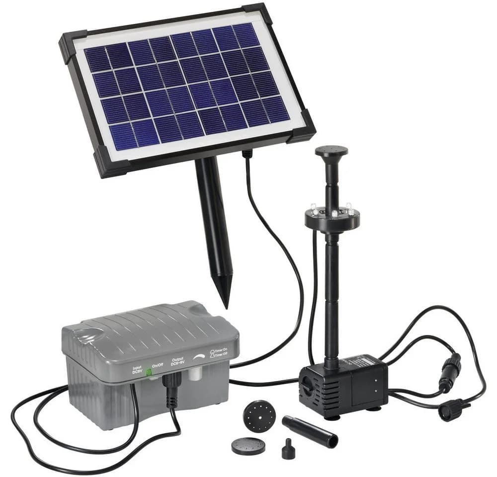 esotec Solar-Pumpenset Palermo mit LED-Beleuchtung und Akkuspeicher - Bild 2