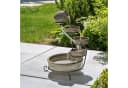 Esotec Gartenbrunnen Solar Kaskadenbrunnen Firenze Keramik Grau Bild 2