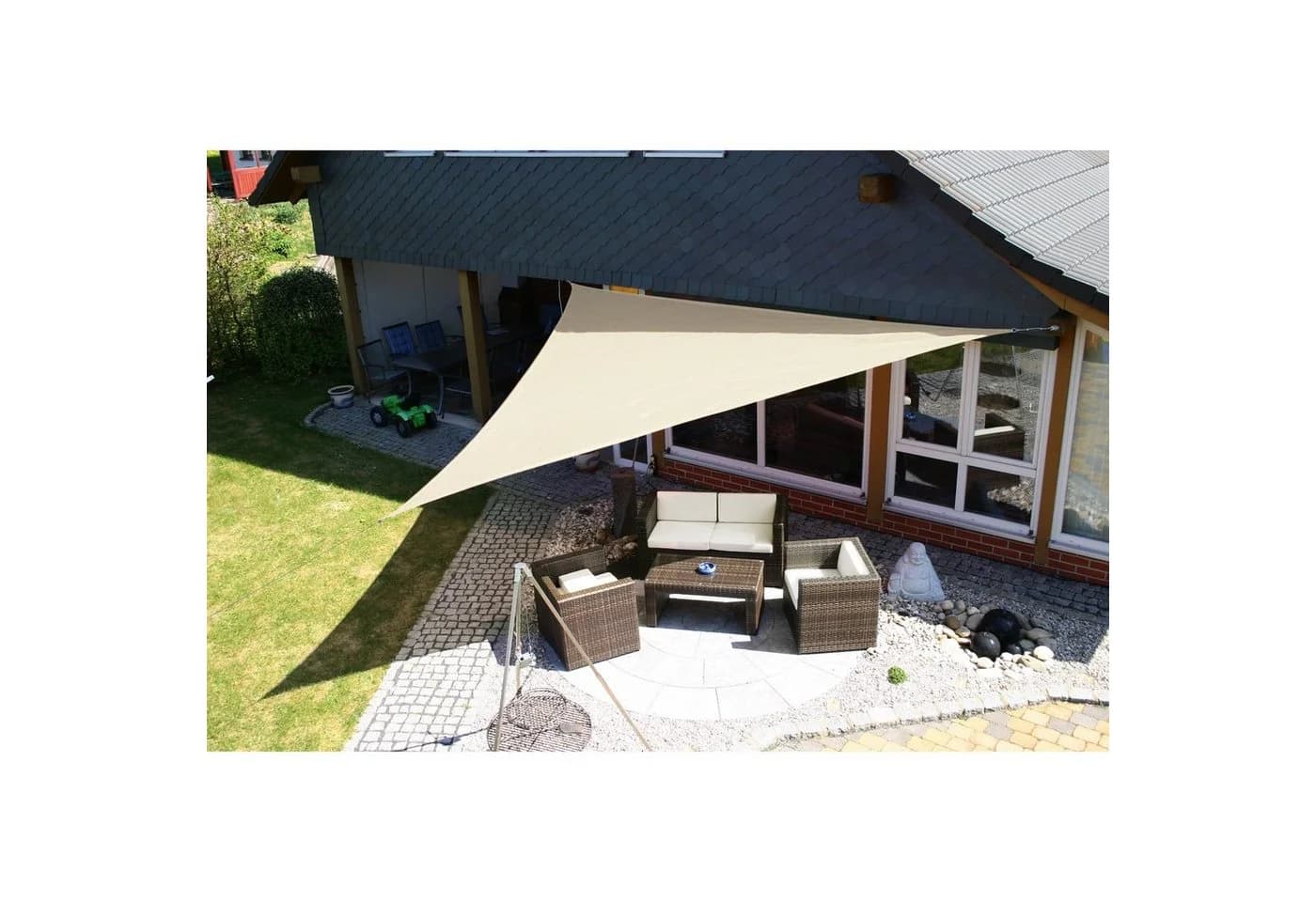 EDUPLAY Sonnensegel Dreieck 5x5m Polyester - Bild 2