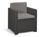 Keter Loungeset Victoria 4-tlg. mit Lyon Tisch Rattanoptik Anthrazit Bild 1