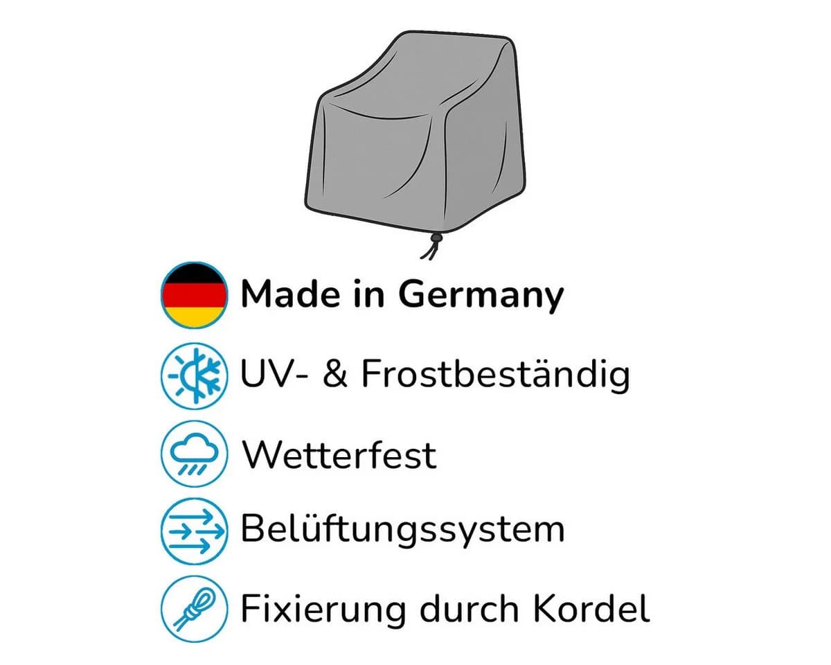 Pegaso Gartenmöbel-Schutzhülle für Gartensessel 68x83x68 cm - Bild 3