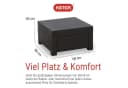 Keter Gartentisch Provence Anthrazit Wetterfest Polypropylen Bild 3