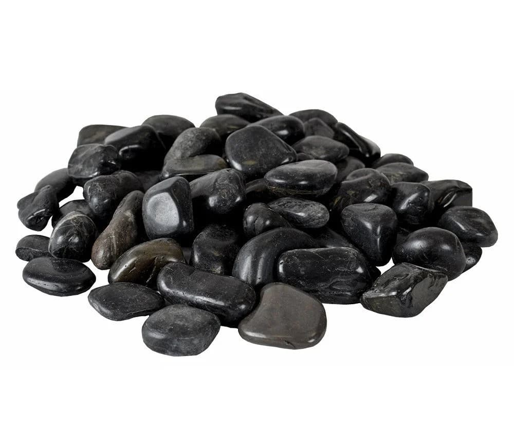 INTERGARDEN Zierkies Schwarz Poliert 10 kg, 5-8 cm Kieselsteine Garten - Bild 2