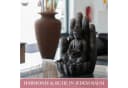 INTERGARDEN Zimmerbrunnen Buddha mit LED-Beleuchtung Polyresin Bild 4