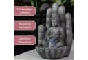 INTERGARDEN Zimmerbrunnen Buddha mit LED-Beleuchtung Polyresin Bild 5