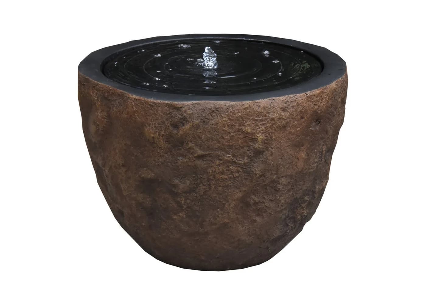 INTERGARDEN Wasserspiel Zimmerbrunnen Braun Polystone