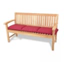 ROG-Gardenline Bankauflage Bordeaux 3-Sitzer Bild 2