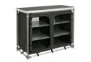 CampFeuer Campingschrank Alu Faltschrank Schwarz/Silber Bild 2