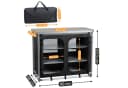 CampFeuer Campingschrank Alu Faltschrank Schwarz/Silber Bild 3