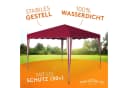 Kronenburg Faltpavillon 3x3 m Rot - Wasserdicht & UV-Schutz Bild 4