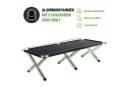Kronenburg Faltbett XXL Campingbett klappbar Schwarz Bild 1