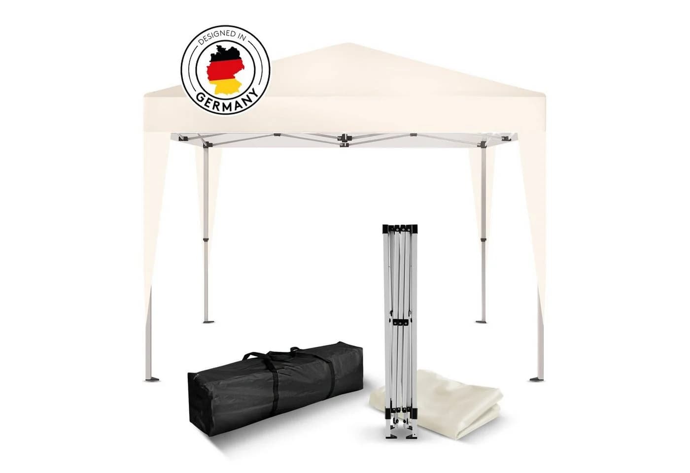 Kronenburg Faltpavillon 2x2 m Blau Wasserdicht UV-Schutz - Bild 2