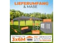 Kronenburg Partyzelt 3x6m wasserdicht Gartenpavillon Bild 1