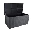 RS Trade Auflagenbox Venezia Schwarz Poly Rattan Bild 2