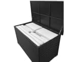 RS Trade Auflagenbox Venezia Schwarz Poly Rattan Bild 4