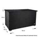 RS Trade Auflagenbox Venezia Schwarz Poly Rattan Bild 5