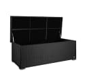 RS Trade Auflagenbox Sienna Schwarz Poly Rattan Aluminium Bild 2