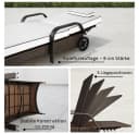 RS Trade Gartenliege Imola Poly Rattan Braun mit verstellbarer Rückenlehne Bild 5