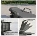 RS Trade Gartenliege Toscana Silber/Grau Poly Rattan Bild 5