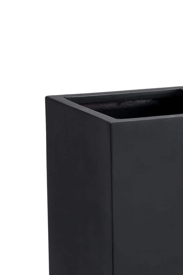 VIVANNO Pflanzkübel Fiberglas BLOCK Anthrazit Matt