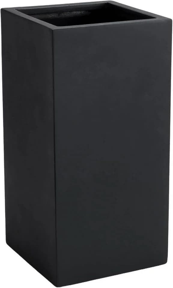 VIVANNO Pflanzkübel Fiberglas BLOCK Anthrazit Matt - Bild 2