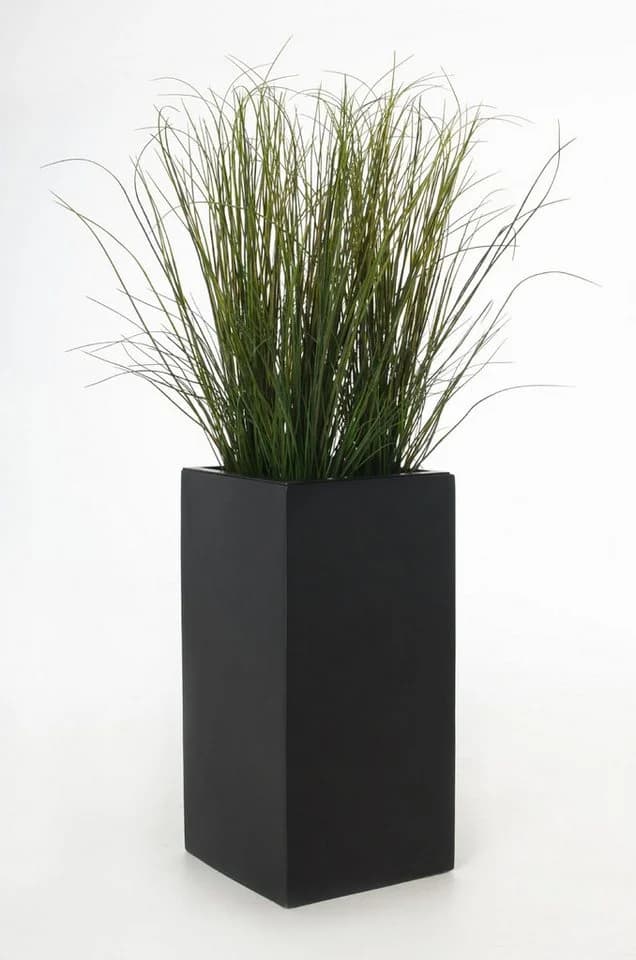 VIVANNO Pflanzkübel Fiberglas BLOCK Anthrazit Matt - Bild 5