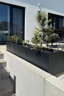 VIVANNO Pflanzkübel Fiberglas Anthrazit Matt Bild 5