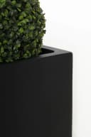 VIVANNO Pflanzkübel Fiberglas BLOCK Würfel Anthrazit Matt Bild 5