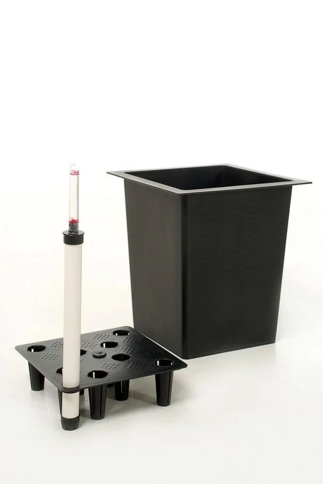 VIVANNO Pflanzeinsatz Kunststoff Schwarz Matt Bewässerungssystem - Bild 4