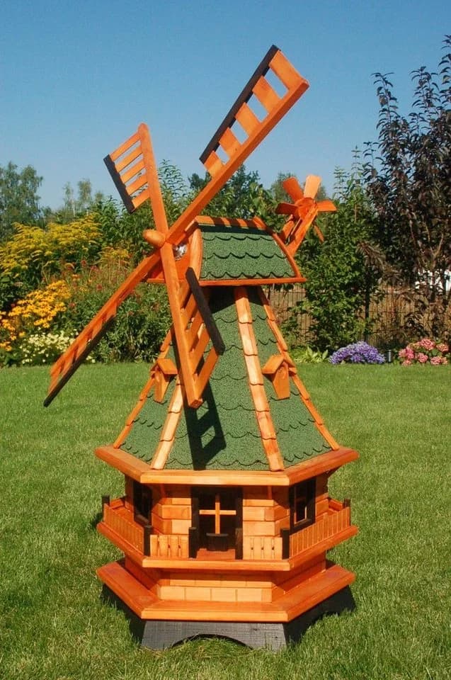 DSH DEKO SHOP HANNUSCH Gartenwindmühle WM 95 Grün