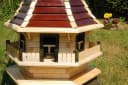 DSH DEKO SHOP HANNUSCH Gartenfigur Windmühle Braun Naturholz Bild 1