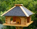 DSH DEKO SHOP HANNUSCH Vogelhaus mit Strukturputzdach & Ständer Bild 2