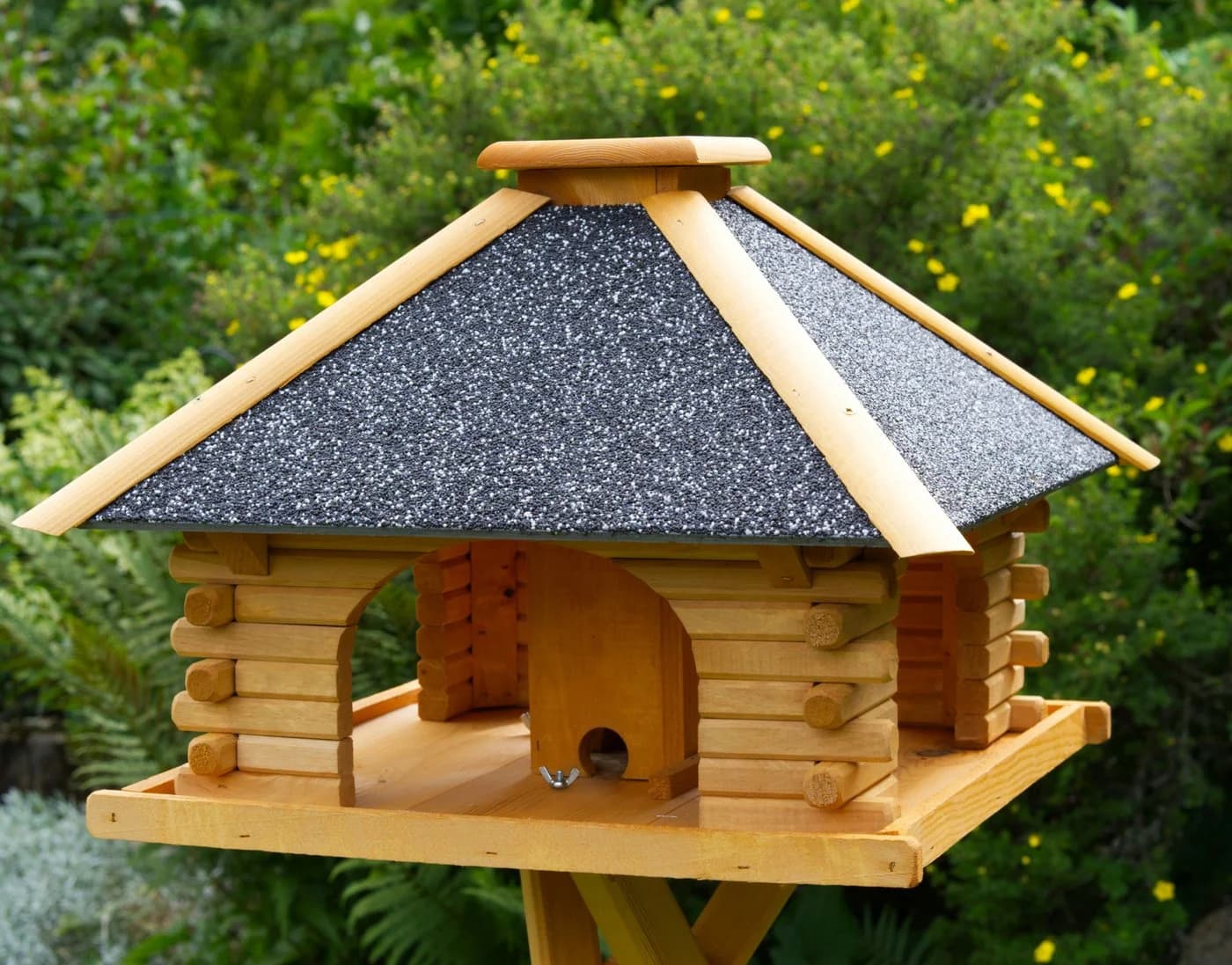 DSH DEKO SHOP HANNUSCH Vogelhaus mit Strukturputzdach & Ständer - Bild 2