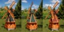 DSH DEKO SHOP HANNUSCH Gartenfigur Windmühle mit Solar-Beleuchtung Bild 1