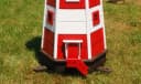 HANNUSCH Gartenfigur Leuchtturm Holz 230 V Beleuchtung Bild 4