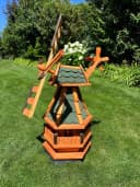 DSH DEKO SHOP HANNUSCH Gartenfigur Windmühle Norddeutsche Art Grün Bild 2