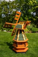 DSH DEKO SHOP HANNUSCH Gartenfigur Windmühle Norddeutsche Art Grün Bild 3