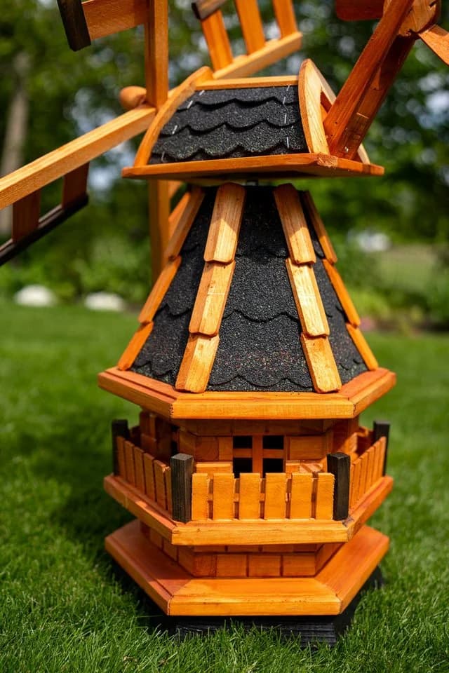 DSH DEKO SHOP HANNUSCH Garten-Windmühle Norddeutsche Art Holz - Bild 5