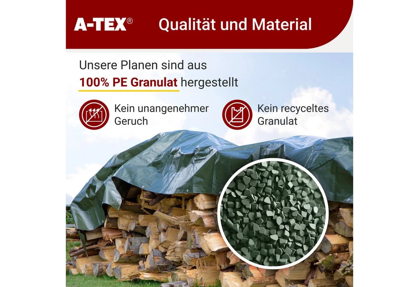 A-TEX® Schutzplane Abdeckplane Gewebeplane 260 g/qm - Bild 3
