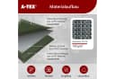 A-TEX Schutzplane Bauzaunplane 140 g/m² Schwarz Sichtschutz blickdicht Bild 3