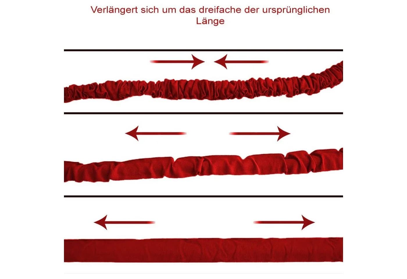 Grafner Dehnbarer Gartenschlauch 30m Rot mit Multifunktionsbrause - Bild 3