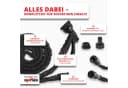 Grafner Flexibler Gartenschlauch 30m Schwarz mit Multifunktionsbrause Bild 1