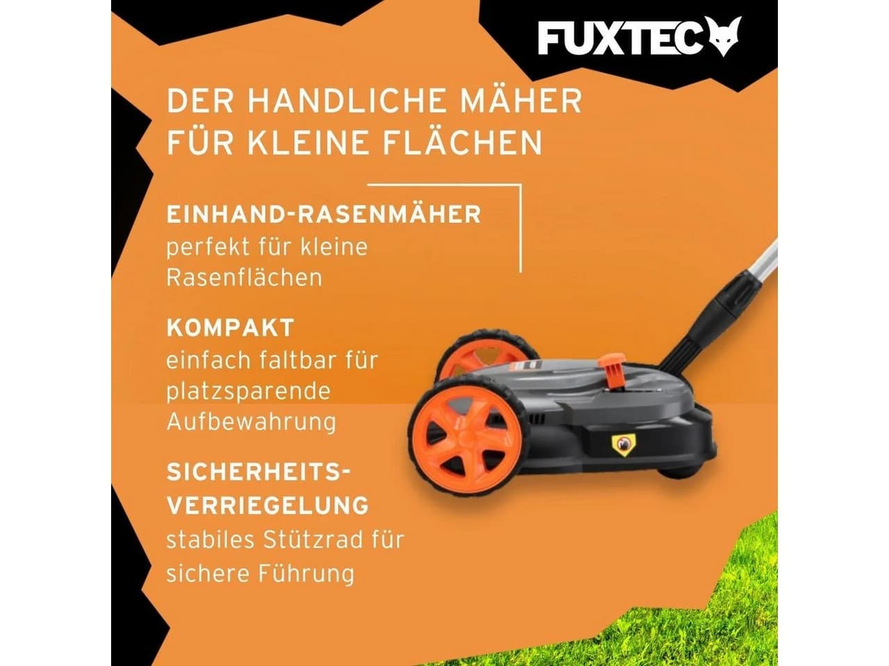 FUXTEC FX-E1RMEH20 Akku Einhandrasenmäher 22cm Kompakt - Bild 5