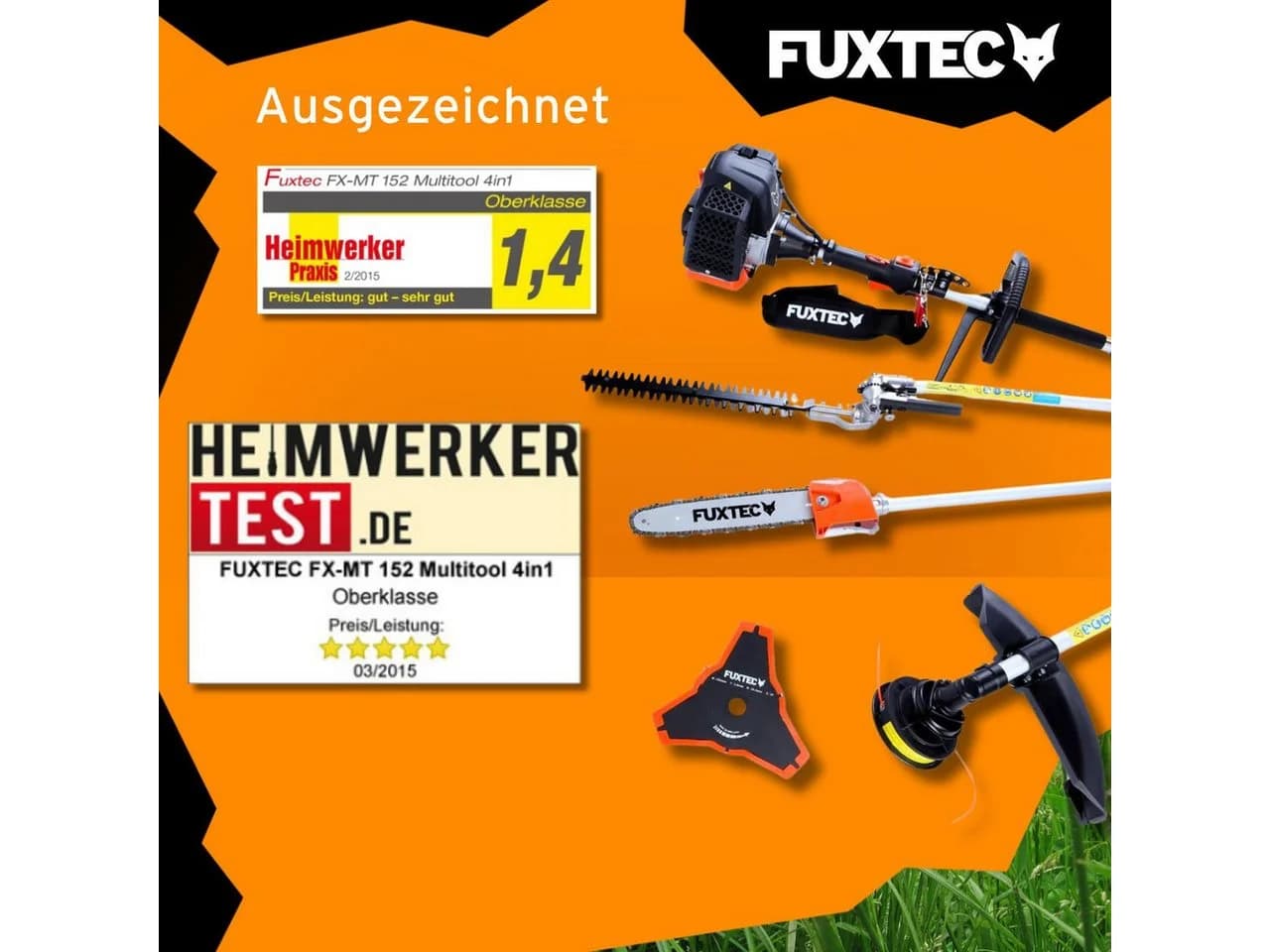 FUXTEC Benzin-Motorsense FX-MT152 4-in-1 Multitool 52ccm - Bild 5