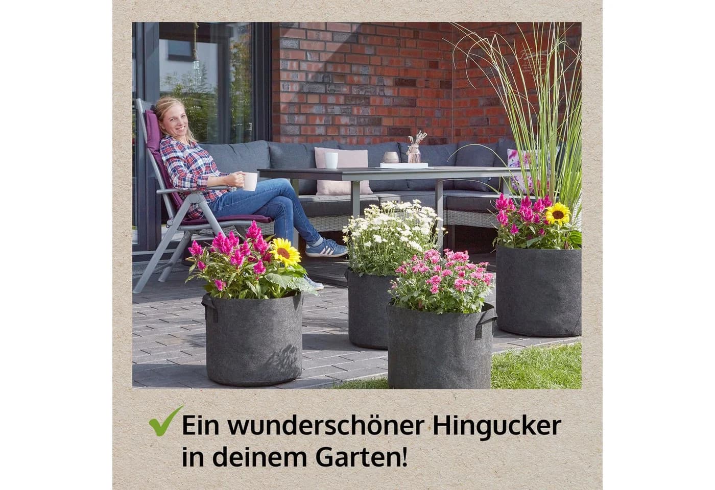Zooprinz Pflanztaschen 30L & 60L Vliesstoff UV-beständig - Bild 4