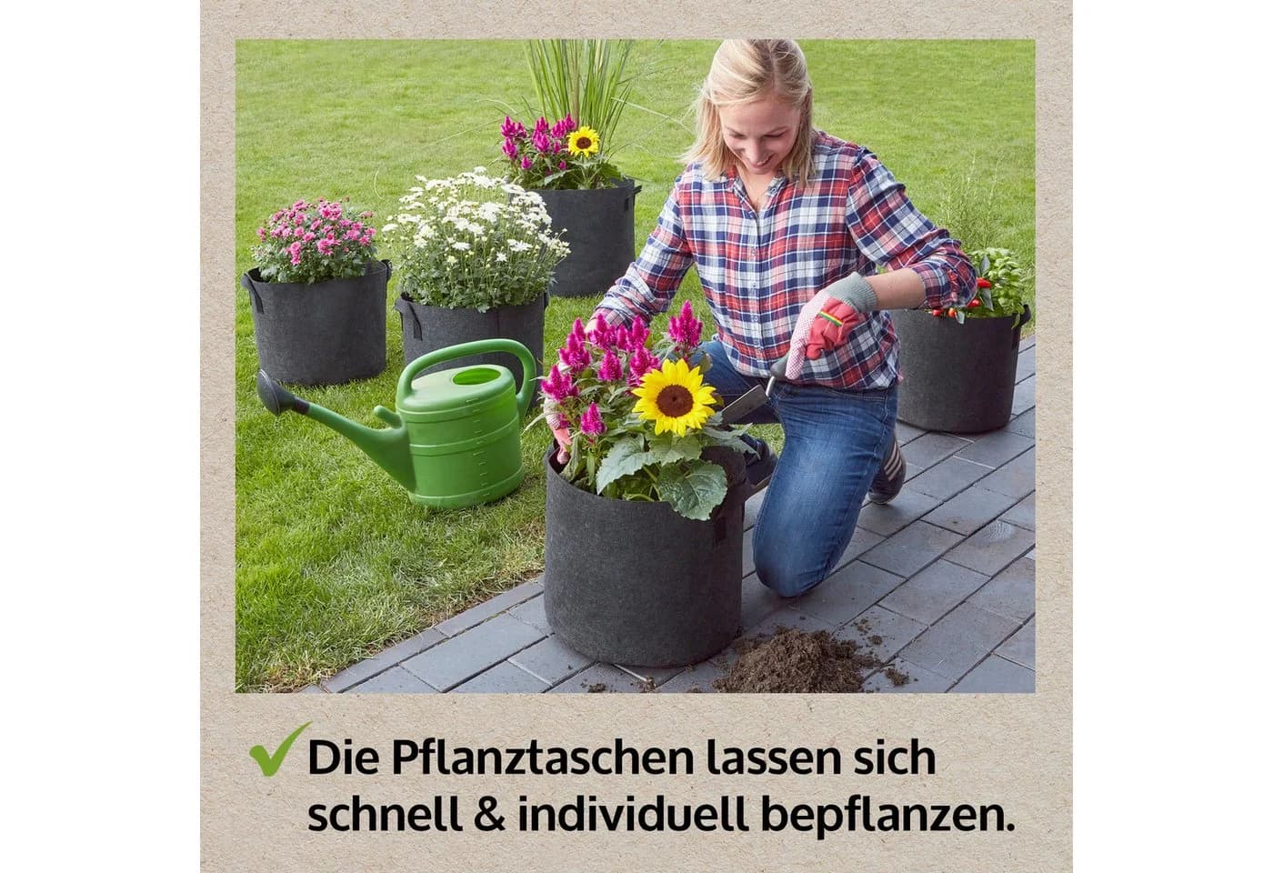 Zooprinz Pflanztaschen 30L & 60L Vliesstoff UV-beständig - Bild 5