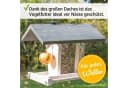 Zooprinz Vogelhaus Bird Kitchen mit Sitzstangen, Schutzdach, Seil für Wildvögel, Plexiglasscheiben, wetterfestes Vollholz Bild 1